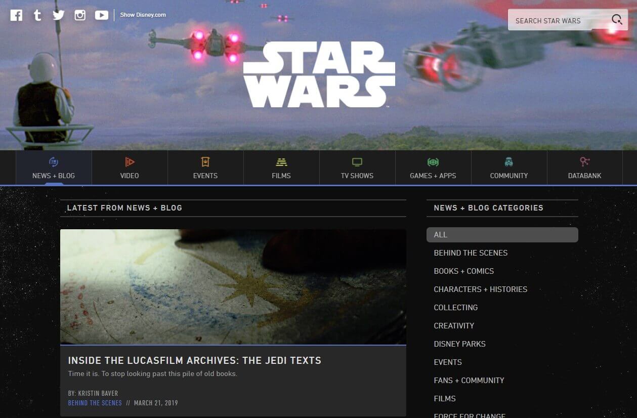 Star Wars Blog Powered by WordPress