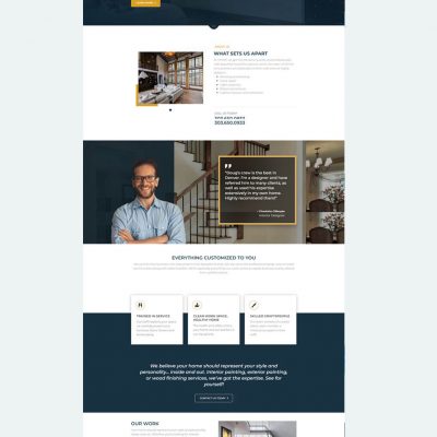 Painting Website Homepage - Mockup Design