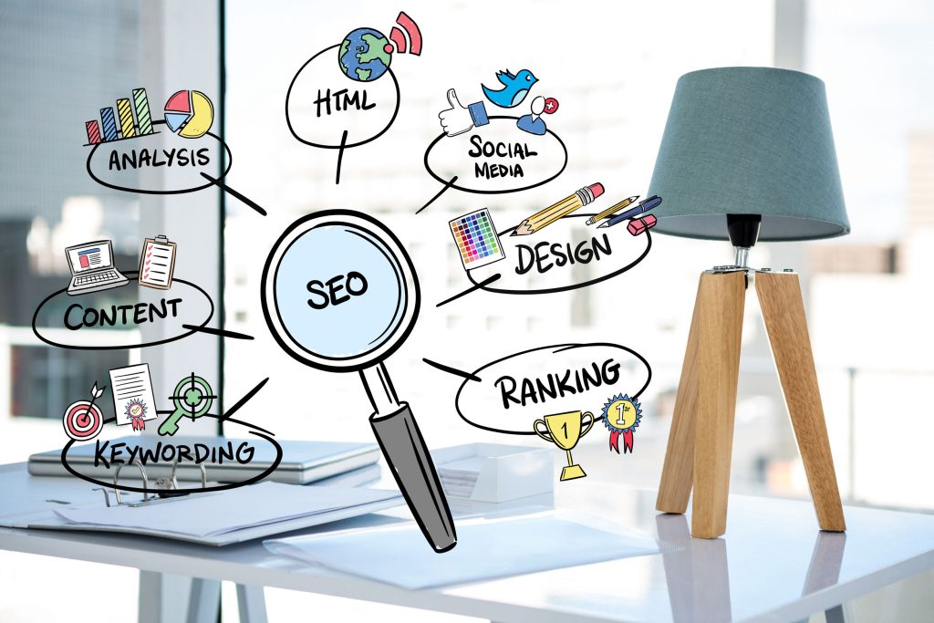 An image displaying different elements that help you understand how to do on page SEO in WordPress.