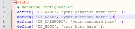 wpCredentials wpCredentials