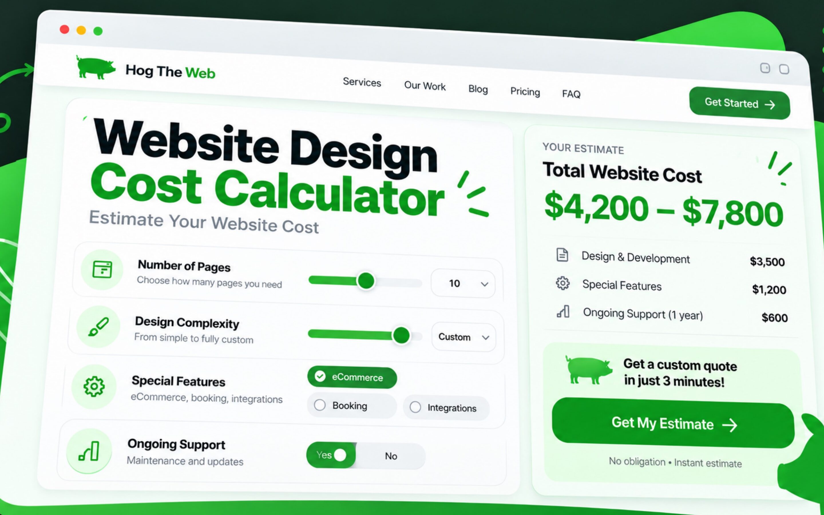 Website Design Cost Calculator 2026: Free 3-Minute Estimate